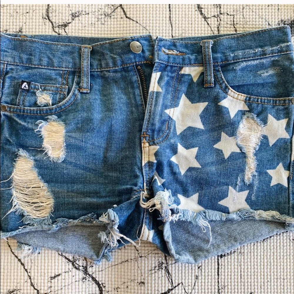 Pacsun Denim Distressed Shorts